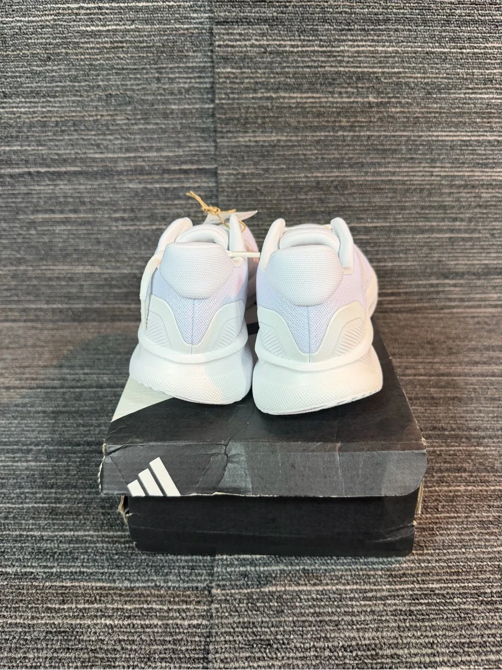 adidas Women's RunFalcon 5 All White Running Sneakers - Picture 5 of 7